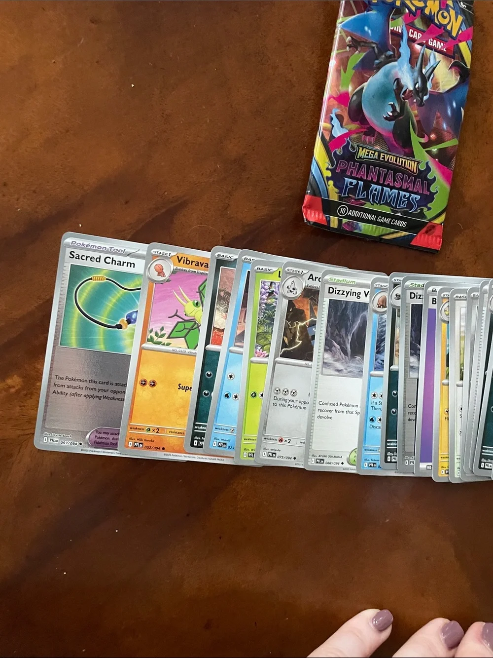 Pokemon Phantasmal Flames Mega Evolution Cards (29) and Basic Energy Pack ETB